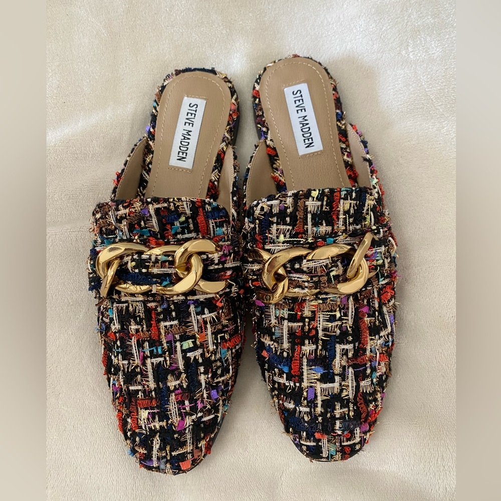 Steve Madden Multi Color Mules